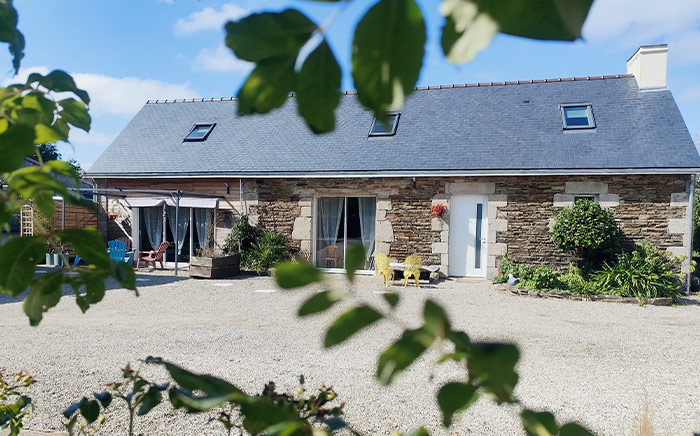 Terrasse du gite La Grande Hermine