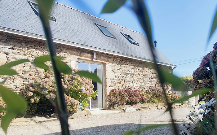 Façade du gite l'Hermine Curieuse